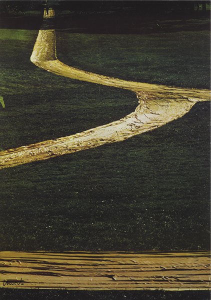 CHRISTO, Wrapped Walkway: Kansas City, Mo.: 4 print: THIS LOT IS SOLD WITH NO RESERVE Wrapped Walkway: Kansas City, Mo.: 4 prints Four offset lithographs in colors. All signed in black ink. All: 25 x 39 in. (63.5 x 99.1 cm).