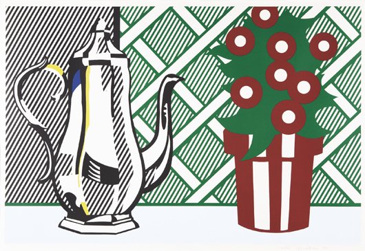 ROY LICHTENSTEIN, Still Life with Pitcher and Flowe