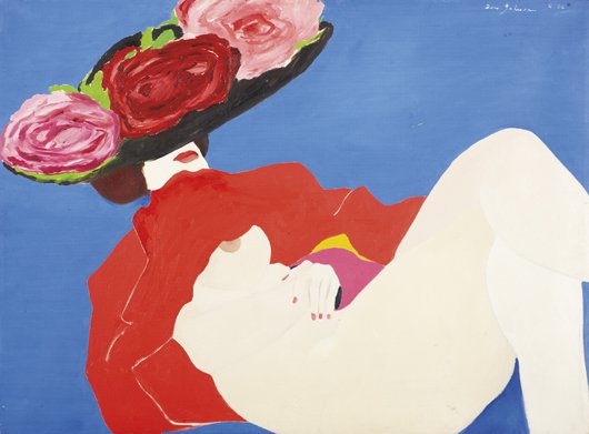 BEN JOHNSON, Weary, 1966: THIS LOT IS SOLD WITH NO RESERVE Weary, 1966 Oil on canvas. Signed and dated "Ben Johnson © 66" upper right. 28 1/8 x 38 1/4 in. (71.4 x 97.2 cm). PROVENANCE Selected Artist's Galleries, Inc., New Yo