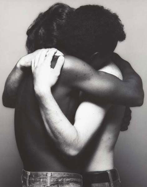 ROBERT MAPPLETHORPE, Embrace, 1982: Embrace, 1982 Gelatin silver print. 19 1/4 x 15 1/8 in. (48.9 x 38.4 cm). Signed, dated in ink and copyright credit reproduction limitation stamp on the verso. Number 4 from an edition of 10. LITERATU