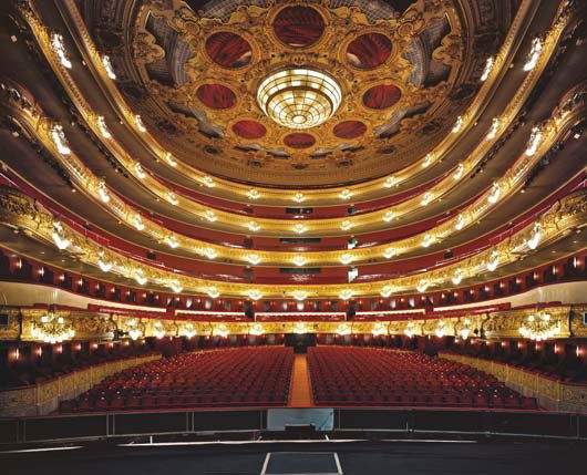 AHMET ERTUG, Teatro del Liceu, Barcelona, 2009: Teatro del Liceu, Barcelona, 2009 Lightjet print. 71 x 88 in. (180.3 x 223.5 cm). Signed in ink, printed title, date and number 1/3 on an artist's label affixed to the reverse of the frame. PROVENANCE