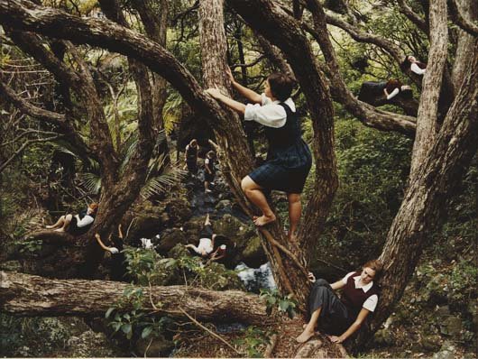 JUSTINE KURLAND, Jungle Gym, 2001: Jungle Gym, 2001 Color coupler print. 29 5/8 x 39 1/2 in. (75.2 x 100.3 cm). Signed in ink, printed title, date and number 5/8 on a gallery label affixed to the reverse of the frame.