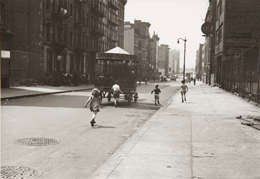 HELEN LEVITT, New York, circa 1940: New York, circa 1940 Gelatin silver print, printed later. 7 3/8 x 10 3/4 in. (18.7 x 27.3 cm). Signed and dated in pencil on the verso. PROVENANCE Acquired directly from the artist LITERATURE Laurence