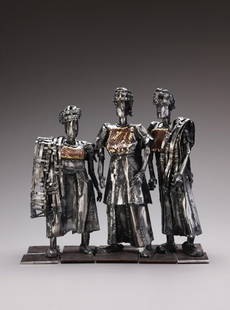 SOKARI DOUGLAS CAMP, Snap Sierra Leone, 2007: Snap Sierra Leone, 2007 Steel and found metal. 20 1/8 x 21 1/4 x 8 1/4 in. (51.1 x 54 x 21 cm). NIGERIA/UNITED KINGDOM PROVENANCE Collection of the artist