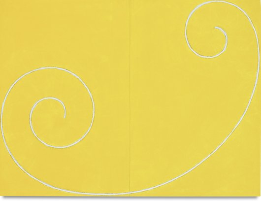 ROBERT MANGOLD, Curled Figure XXI Study, 2002: Curled Figure XXI Study, 2002 Oil on canvas. 30 x 39 3/4 in. (76 x 101 cm). Signed, titled and dated "R Mangold 2002 Curled Figure XXI Study" on the reverse. PROPERTY FROM AN IMPORTANT EUROPEAN COLLEC