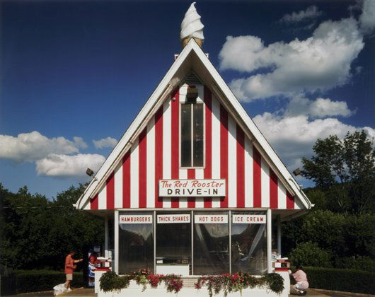 TODD EBERLE, "The Red Rooster" Brewster, New York,: The Red Rooster" Brewster, New York, August, 2006, 2006 Digital c-print. 49 x 59 1/2 in. (124.5 x 151.1 cm). This work is from an edition of three. Property from the Halsey Minor Collection PROVENANCE