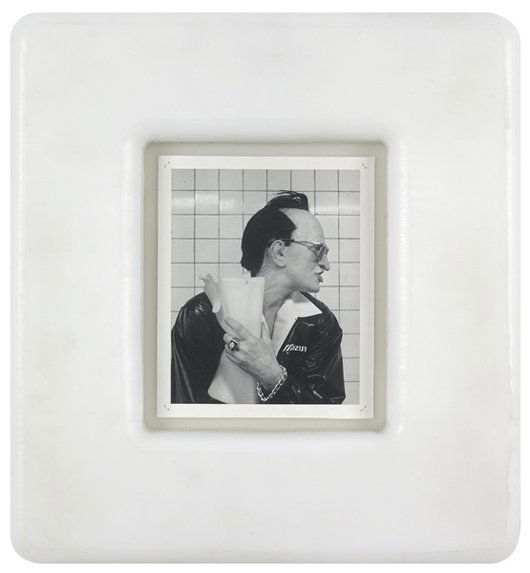 MATTHEW BARNEY, OTTOshaft (manual) E, 1993: OTTOshaft (manual) E, 1993 Gelatin silver print in the artist's self-lubricating plastic frame. 12 3/4 x 11 3/4 x 1 1/4 in. (32.4 x 29.8 x 3.2 cm). This work is from an edition of six. PROVENANCE Barb