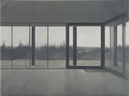 PAUL WINSTANLEY, Study for Pavilion 1, 2002: Study for Pavilion 1, 2002 Oil on linen. 12 x 16 in. (30.5 x 40.6 cm). Signed, titled and dated "Winstanley Study for Pavilion 1 2002" on the reverse. PROVENANCE Galerie Vera Munro, Hamburg