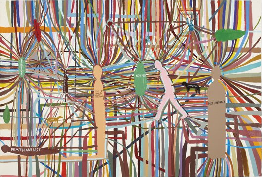 CHRIS JOHANSON, A Part of You All Me All, 2004: A Part of You All Me All, 2004 Acrylic on paper. 27 1/8 x 40 in. (68.9 x 101.6 cm). Signed and dated "Chris J 2004" on the reverse. PROVENANCE Kavi Gupta Gallery, Chicago