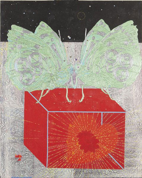 CHIE FUEKI, For You, 2003: For You, 2003 Acrylic on Mulberry paper laid down on panel. 30 x 24 in. (76.2 x 61 cm). Signed, titled and dated "Chie Fueki For You 2003" on the reverse. PROVENANCE Bill Maynes Gallery, New York