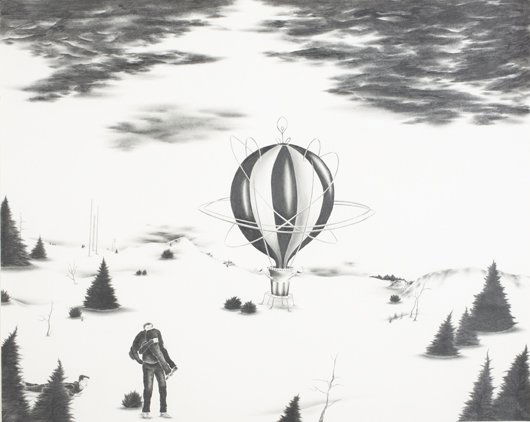 ROBYN O'NEIL, The Prelude to a Solid Hope of Somet: The Prelude to a Solid Hope of Something Better 5, 2003 Graphite on paper. 32 x 40 in. (81.3 x 101.6 cm). Signed, titled and dated "Robyn O'Neil The Prelude to a Solid Hope of Something Better 5 2003"