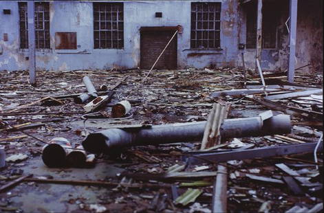 WILLIE DOHERTY, Factory II, 1994: Factory II, 1994 Cibachrome print mounted on aluminum. 48 x 72 in. (121.9 x 182.9 cm). This work is from an edition of three. PROVENANCE Alexander and Bonin, New York EXHIBITED Miami, The Moore Art Sp