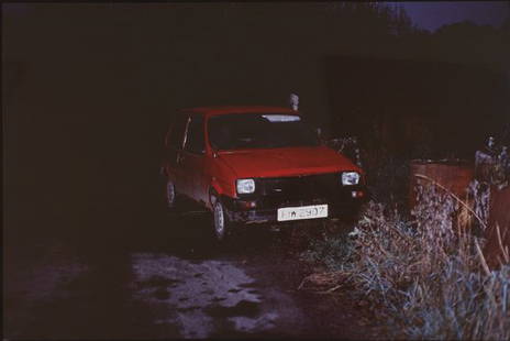 WILLIE DOHERTY, Suspicious Vehicle, 1995: Suspicious Vehicle, 1995 Cibachrome print mounted on aluminum. 48 x 72 in. (121.9 x 182.9 cm). This work is from an edition of three. PROVENANCE Alexander and Bonin, New York EXHIBITED New York, Brook
