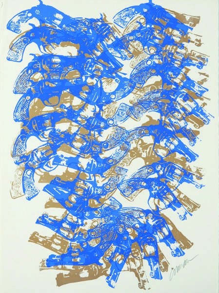 Arman, Untitled, 1979: Untitled, 1979 Screenprint in colors, on Arches Vellum paper, the full sheet, S. 30 x 22 1/4 in. (76.2 x 56.5 cm) signed in pencil, presumably a proof apart from the edition of 150 and 30 artist's pr