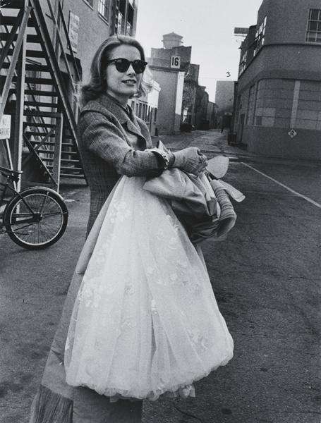 ALLAN GRANT, Grace Kelly, April 18, 1956: Grace Kelly, April 18, 1956 Gelatin silver print. 13 3/8 x 10 1/4 in. (34 x 26 cm). Signed, titled, annotated 'This is a vintage print' in pencil, credit and date stamps on the verso. PROVENANCE Acqui