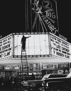 BENN MITCHELL, Two Big Features, 1963: Two Big Features, 1963 Gelatin silver print, printed later. 13 5/8 x 10 3/4 in. (34.6 x 27.3 cm). Signed, dated and copyright in pencil on the verso.