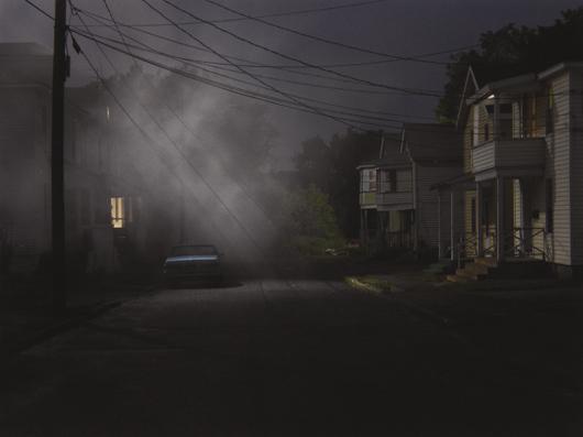GREGORY CREWDSON, Production Still (Bleak Street),: Production Still (Bleak Street), 2006 Color coupler print. 12 x 16 in. (30.5 x 40.6 cm). Signed, dated and numbered 3/30 in ink in the margin.