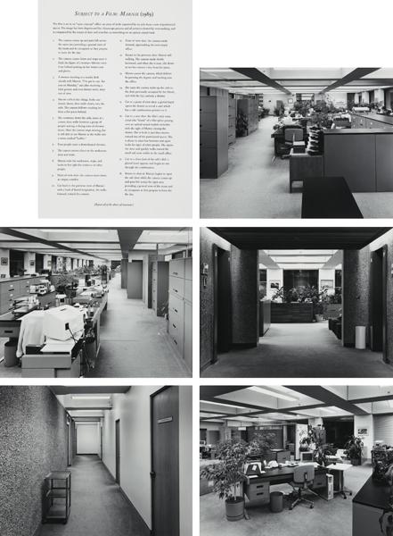 STAN DOUGLAS, Subject to a Film: Marnie, 1988-96: Subject to a Film: Marnie, 1988-96 The complete set of six gelatin silver prints including text page. All: 13 7/8 x 17 7/8 in. (35.2 x 45.4 cm). All signed, dated and numbered 1/7 in pencil on the re