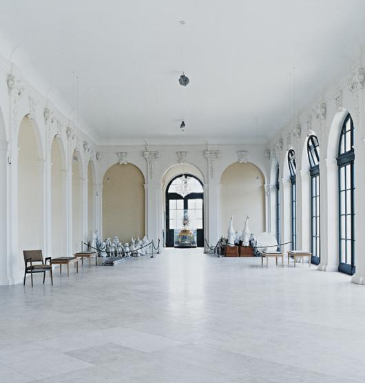 Candida Höfer, Porzellansammlung Dresden II, 2002: Porzellansammlung Dresden II, 2002 C-print. 161.3 x 155 cm (63 1/2 x 61 in). Signed 'Candida Höfer' and numbered of six on a label adhered to the reverse. This work is from an edition of six. ♠