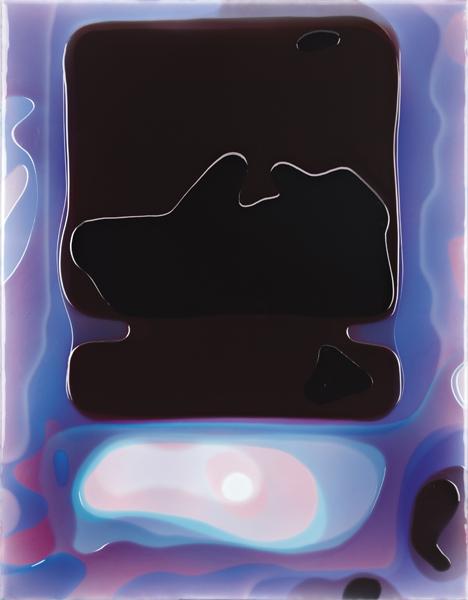 Peter Zimmermann, Untitled, 2006: Untitled, 2006 Epoxy on canvas. 90 x 70 cm. (35 1/2 x 27 1/2 in). Signed and dated 'Peter Zimmermann 2006' on the reverse. ♠ PROVENANCE Galerie Rodolphe Janssen, Brussels