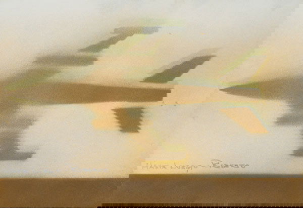 ROBERT MAPPLETHORPE (1946-1989) UNTITLED ins: ROBERTMAPPLETHORPE(1946-1989)UNTITLEDinscribed "Hasta Luego-Roberto" lower left stencil and spray enamel on paper envelop