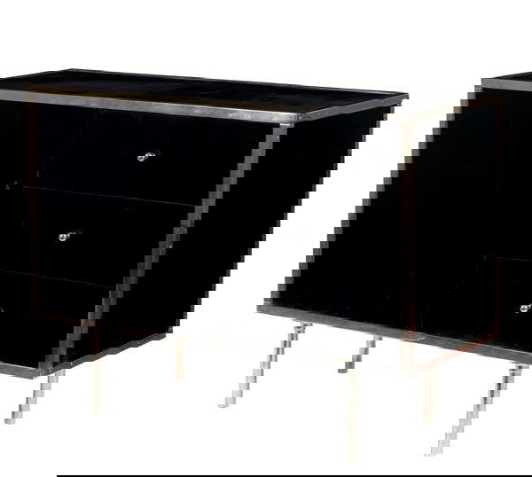 ANTON LORENZ LOW CABINET, CA. 1929-1933 manufac: ANTONLORENZLOW CABINET, CA. 1929-1933manufactured by Desta Stahlrohrmöbel GmbH, Berlin;chrome-plated metal, painted wood