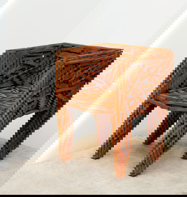 FERNANDO AND HUMBERTO CAMPANA PROTOTYPE "METALI: FERNANDO AND HUMBERTOCAMPANAPROTOTYPE "METALIZADA FAVELA" CHAIR, 2004produced by Campana Objetos Ltda ME, Brazilmetalized wood