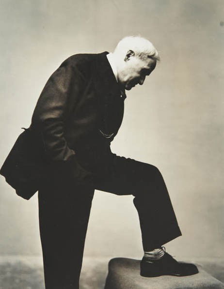 IRVING PENN, Max Weber, 1950: Max Weber, 1950 Gelatin silver print. 9 3/8 x 7 1/4 in. (23.8 x 18.4 cm). Signed in ink on the mount; credit and Condé Nast copyright stamps on the verso. PROVENANCE Keith DeLellis Gallery, New York