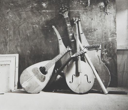 IRVING PENN, Musical Instruments, Italy, 1948: Musical Instruments, Italy, 1948 Platinum-palladium print, printed 1998. 14 3/8 x 16 7/8 in. (36.5 x 42.9 cm). Signed, titled, dated, numbered 3/19 in ink, copyright credit reproduction limitation and
