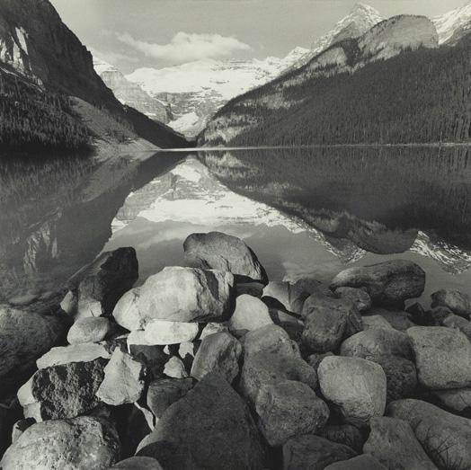 LEE FRIEDLANDER, Lake Louise, 2000: Lake Louise, 2000 Gelatin silver print, printed 2002. 14 7/8 x 14 3/4 in. (37.8 x 37.5 cm). Signed in pencil and copyright credit reproduction limitation stamp on the verso.