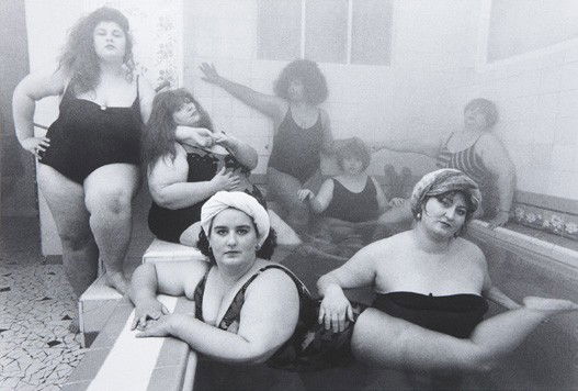 WILLIAM KLEIN, Club Allegro Fortissimo, Paris, 199: Club Allegro Fortissimo, Paris, 1990 Gelatin silver print, printed later. 12 1/8 x 17 1/8 in. (30.8 x 43.5 cm). Signed, titled and dated in pencil on the verso.