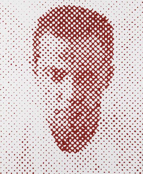 VIK MUNIZ, Self Portrait from Pictures of Blood: Self Portrait from Pictures of Blood