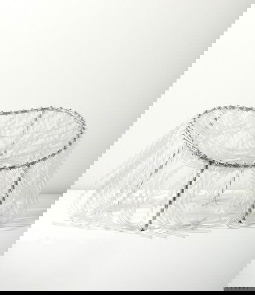 FERNANDO AND HUMBERTO CAMPANA, "Anemone" chair, cir: Anemone" chair, circa 2001 PVC tubing, painted tubular metal, chrome-plated metal. 25 1/4 in. (64.1 cm) high. Manufactured by Edra, Italy. BRAZILIAN LITERATURE Antibodies – Fernando & Humberto Campa