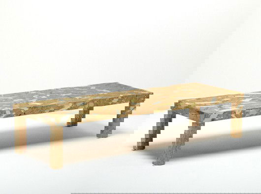 FERNANDO AND HUMBERTO CAMPANA, "Célia" coffee table: Célia" coffee table, 2004 Oriented strand board, painted metal. 12 x 59 x 19 1/2 in. (30.5 x 149.9 x 49.5 cm). Produced by Habitart, Brazil. BRAZILIAN LITERATURE Darrin Alfred, et al, Campana Brothe