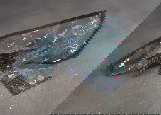 Kelley Walker, Untitled, 2001: Untitled, 2001 Car windshield. Dimensions variable. † PROVENANCE Paula Cooper Gallery, New York LITERATURE M. Dailey and N. Rosenthal, USA Today: New American Art from the Saatchi Gallery, exh.