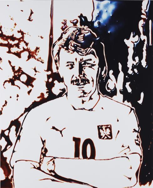 VIK MUNIZ, Bonlek from Pictures of Chocolate, 2004: Bonlek from Pictures of Chocolate, 2004 Digital C-print. 156 x 128 cm (60 1/2 x 50 3/8 in). This work is from an edition of 5 and is accompanied by a signed artist label. ♠ PROVENANCE Private Co