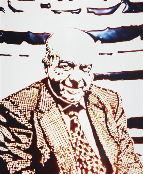 VIK MUNIZ, Di Stefano from Pictures of Chocolate,: Di Stefano from Pictures of Chocolate, 2004 Digital C-print. 152.5 x 128 cm (60 x 50 3/8 in). This work is from an edition of 5 and is accompanied by a signed artist label. ‡ ♠ PROVENANCE