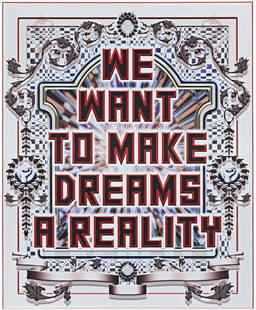 MARK TITCHNER, We Want to Make Dreams a Reality, 2: We Want to Make Dreams a Reality, 2005 Archival print on two aluminium panels. Overall: 293 x 239.4 cm (115 3/8 x 94 1/4 in). Signed and titled 'MARK TITCHNER "WE WANT TO MAKE DREAMS A REALITY"' on th