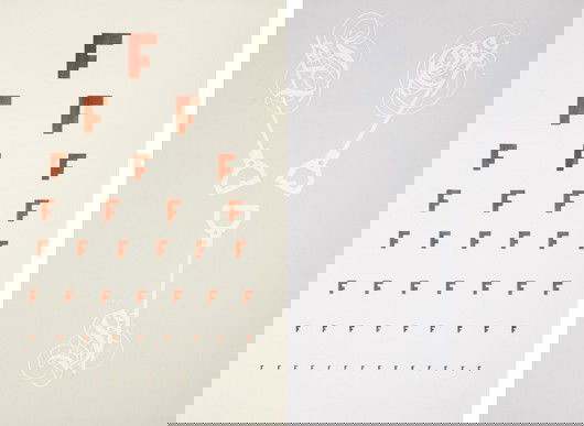 TAUBA AUERBACH, Two works: Untitled (F) and Untitl: Two works: Untitled (F) and Untitled (Keys), 2004 Gouache and graphite on paper; acrylic and graphite on paper. 22 1/4 x 14 3/4 in. (56.5 x 37.5 cm) each. Each signed and dated "TAUBA AUERBACH 04" on