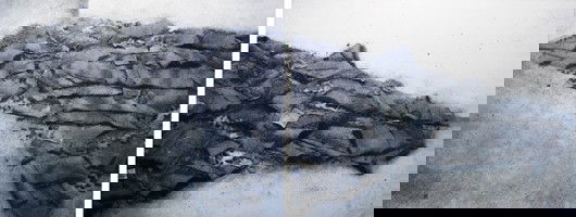 VIK MUNIZ, Continuous and Related Activities; Disc: Continuous and Related Activities; Discontinued by the Act of Dropping, 1967, after Barry Le Va, 2000 Silver dye bleach prints (Ilfochrome). Diptych: each 48 7/8 x 62 3/8 in. (124 x 158.5 cm). Signed