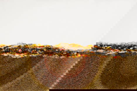 SANDEEP MUKHERJEE, Untitled, 2006: Untitled, 2006 Acrylic and needle etching on duralene. 24 x 36 in. (61 x 91.4 cm). Inscribed and dated "For Caleb Noel 06" on the reverse. PROVENANCE BravinLee Programs, New York