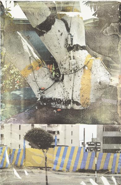 ROBERT RAUSCHENBERG, Fashion [Tribute 21], 1994: Fashion [Tribute 21], 1994 Offset lithograph in colors, on Arches paper, the full sheet, S. 41 1/8 x 27 in. (104.5 x 68.6 cm) signed, dated `94' and numbered 20/50 in pencil, printed by Universal Limi