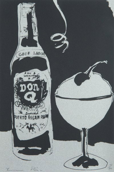 Eric Perez, [Don Q - Puerto Rican Rum with Daiq: PROPERTY OF DREIER LLP No Reserve [Don Q - Puerto Rican Rum with Daiquiri] Screenprint in black and gray. 11 3/4 x 8 in. (29.8 x 20.3 cm).