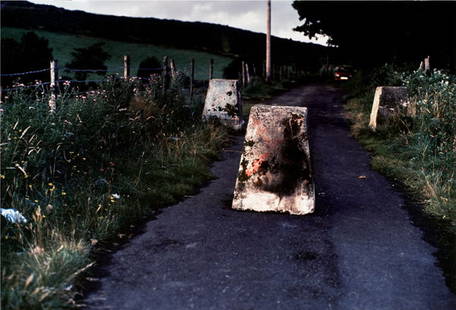 WILLIE DOHERTY (b. 1959) BORDER ROAD (2) silv: WILLIEDOHERTY(b. 1959)BORDER ROAD (2)silver dye bleach process print mounted with aluminum49¼ x 72½ in. (125.1 x 184.2 cm)executed in 1994this work is from an edition of threePROPERTY