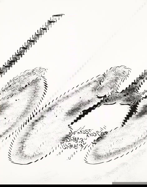 MIKE KELLEY (b. 1954) KISSING KIDNEYS synthet: MIKEKELLEY(b. 1954)KISSING KIDNEYSsynthetic polymer paint on paper40 x 32 in. (101.6 x 81.3 cm)