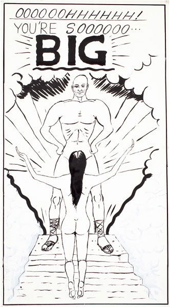 MIKE KELLEY (b. 1954) OH YOU'RE SO BIG signed: MIKEKELLEY(b. 1954)OH YOU'RE SO BIGsigned and dated "Mike Kelley 1983" on the reverse gouache on paper