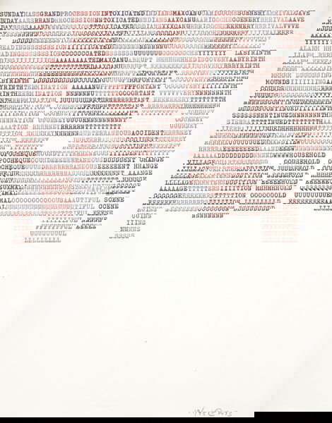 CARL ANDRE (b. 1935) YUCATAN PIECE numbered: CARL ANDRE(b. 1935)YUCATAN PIECEnumbered of 75, inscribed with symbol and dated "@ 1973" lower right printed red and bla