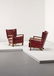 12: JEAN ROYÈRE, Pair of "Ecusson" armchairs, 1953