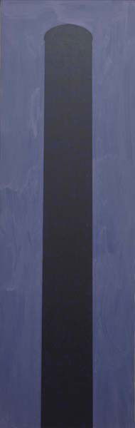 ROBERT MOSKOWITZ, Stack, 1979: Stack, 1979 Oil on canvas. 108 x 34 1/2 in. (274.3 x 87.6 cm). PROVENANCE Blum Helman Gallery, New York; Private Collection, New York EXHIBITED Washington D.C., Hirshhorn Museum and Sculpture Garden,