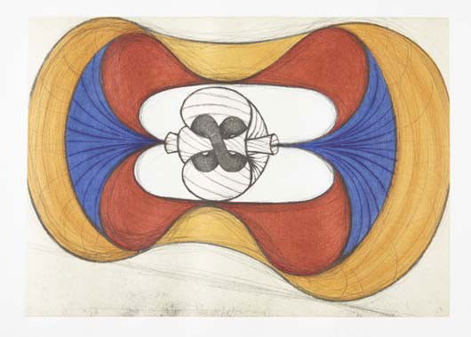 JOHN NEWMAN, Piccolo Romano Rosso, 1988: Piccolo Romano Rosso, 1988 Etching in colors. 10 1/2 x 14 3/4 in. (26.7 x 37.5 cm). Signed and numbered 9/58 in pencil, unframed.